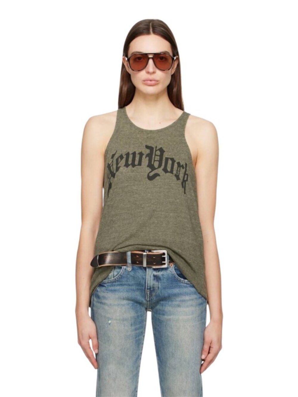 R13 NWOT Khaki 'New York' Tank Top XS